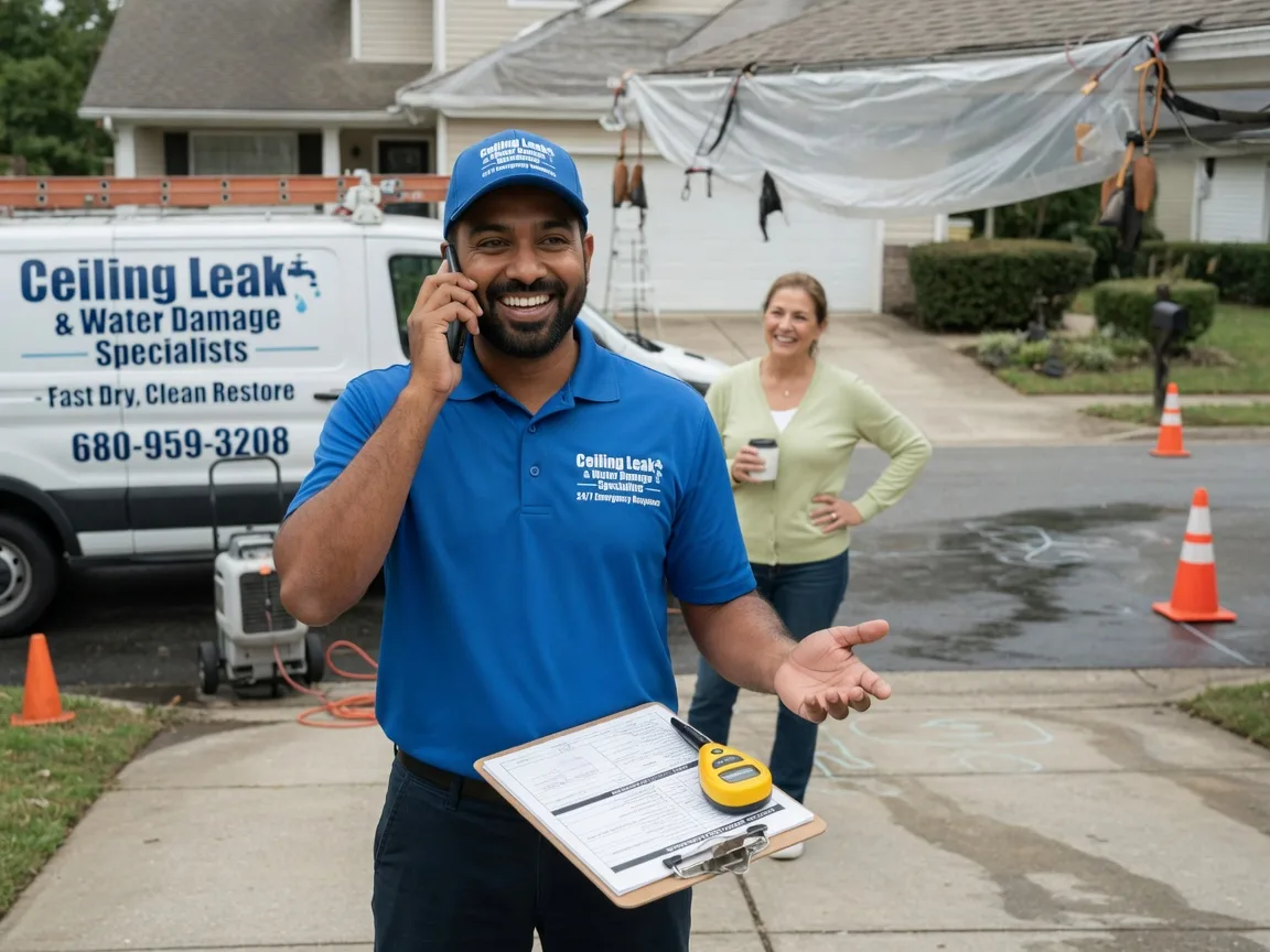 Ceiling Leak Cleanup Orange City, IA FAQs